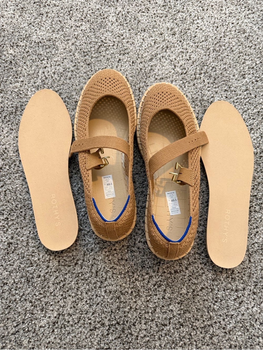 Rothy’s Mary Jane espadrille wren. New. - Picture 4 of 7